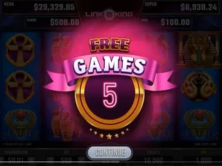 Link King Gods Land free spins bonus feature